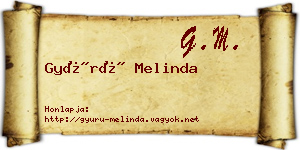 Gyürü Melinda névjegykártya